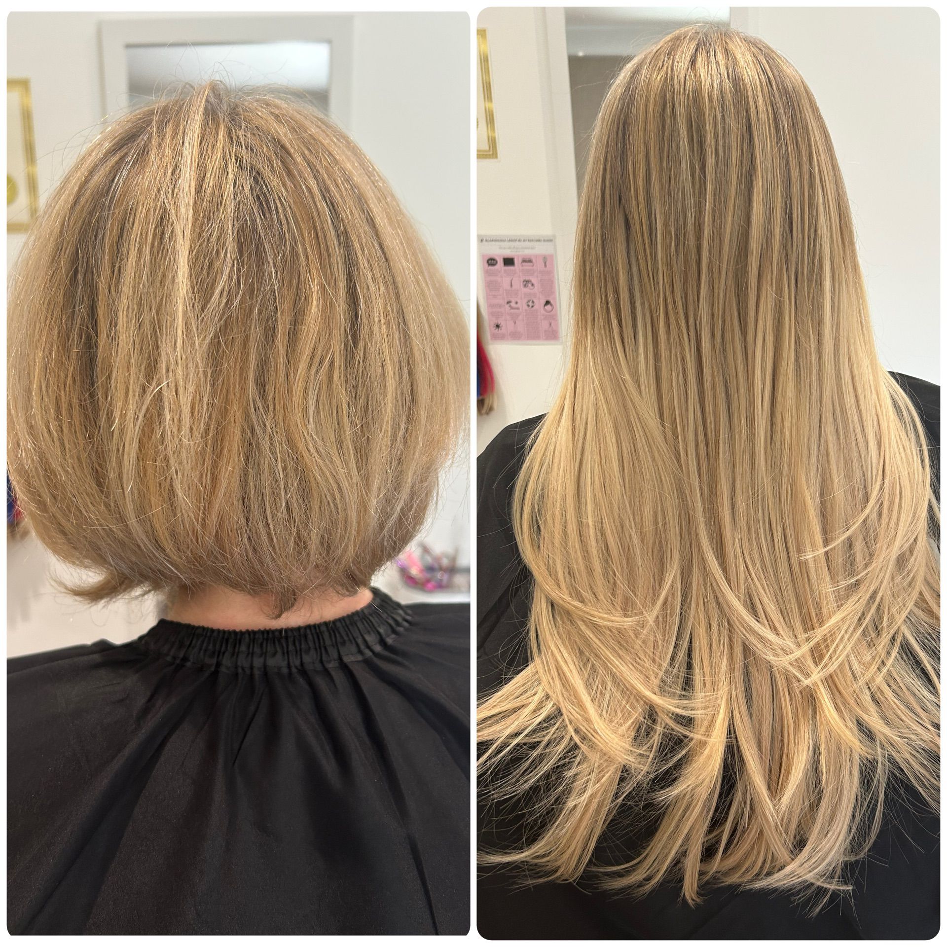 Hair extensions showcase